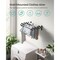 Foldable Wall Mounted Drying Rack Steel Accordion Clothes Air Dry Rack with Extendable Design for Towels Clothes Bathroom and Laundry Room